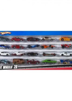 Набір машинок hot wheels з 20 шт (в асортименті) h7045