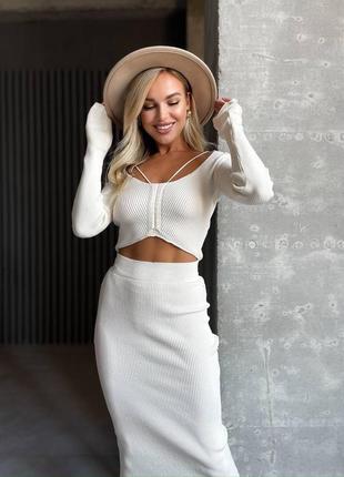 Костюм топ і спідниця