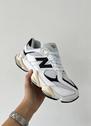 Кроссовки женские new balance 9060 белый черный