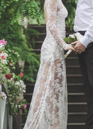 Весільна сукня ручна робота6 фото