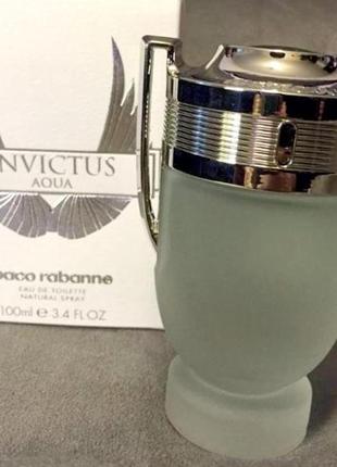 Paco rabanne invictus aqua 2018г💥original 3 мл распив аромата затест6 фото