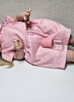Лялька велика реборн reborn, реалістська дівчинка ручна робота 60 см6 фото
