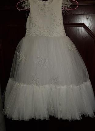 Новогоднее платье на девочку, на праздник)