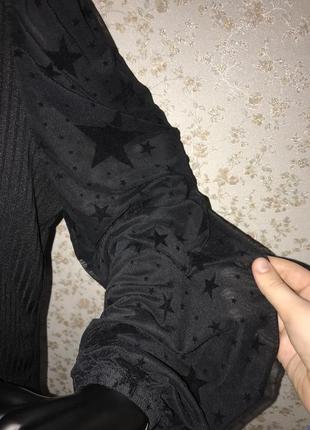 Гарна чорна блуза з об’ємними прозорими рукавами батал4 фото