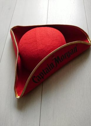 Карнавальний капелюх шляпа captain morgan