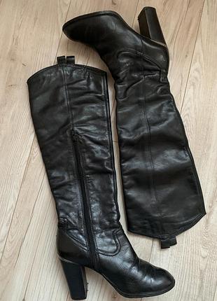 Сапоги деми кожаные р.39