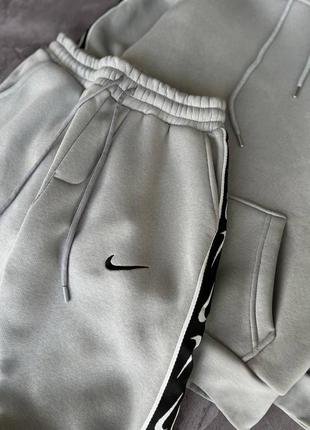 Мужской зимний костюм nike classic fleece gray.5 фото