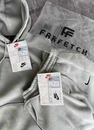 Мужской зимний костюм nike classic fleece gray.6 фото