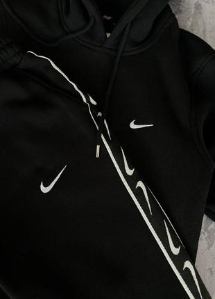 Мужской зимний костюм nike classic fleece black.4 фото