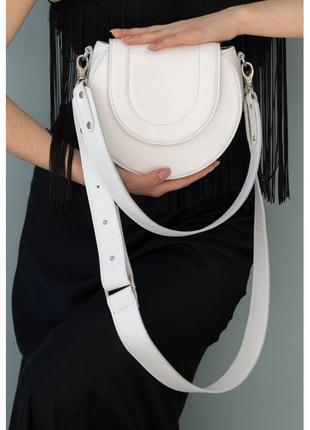 Женская кожаная сумка mandy белая3 фото