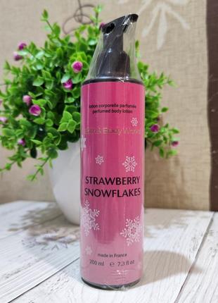 Парфюмированный лосьон для тела в стиле bath &amp; body works strawberry snowflakes brand collection 200 мл