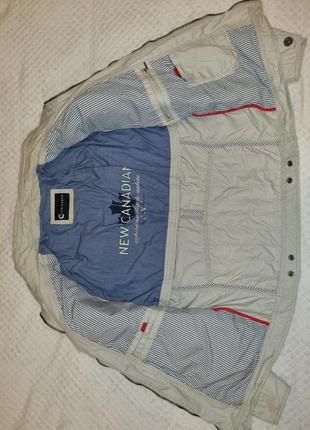 Куртка мужская, идеальное состояние, размер xl, серо-бежевая, new canadian5 фото