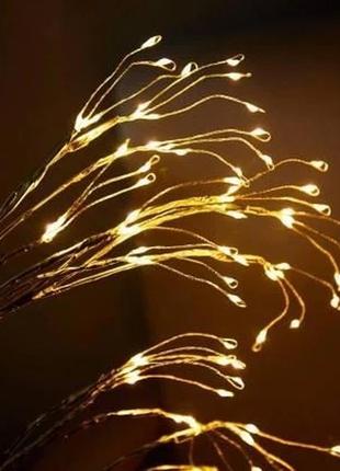 Led светильник-ночник дерево бонсай серебристого цвета с теплым светом usb + 3aa4 фото