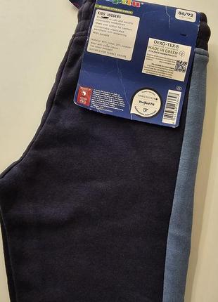 Джоггеры спортивные штаны утепленные lupilu для мальчика на рост 86-92 см.3 фото