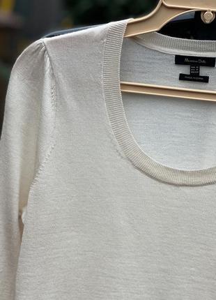 Massimo dutti стильный фирменный натуральный свитер кофта шерсть3 фото