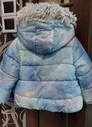 Куртка зимняя на меху от disney с эльзой, анной и олафом 1-2 года8 фото