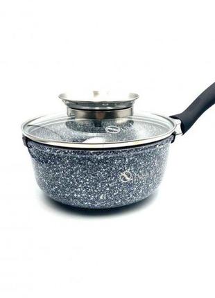 Ковш алюмінієвий unique un-5601 16см з кришкою