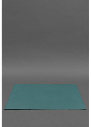 Накладка на стол руководителя - кожаный бювар 1.0 зеленый1 фото