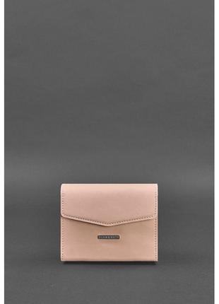 Женская кожаная сумка поясная/кроссбоди mini розовая2 фото