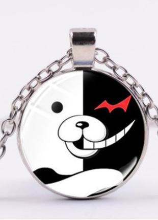 Кулон с danganronpa - монокума на серебристой цепочке (2)