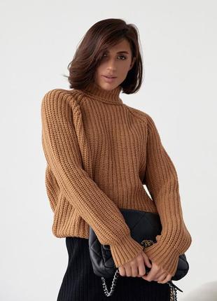 Женский свитер с рукавами реглан4 фото