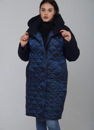 Пальто жіноче тепле зимове 44р-56р6 фото