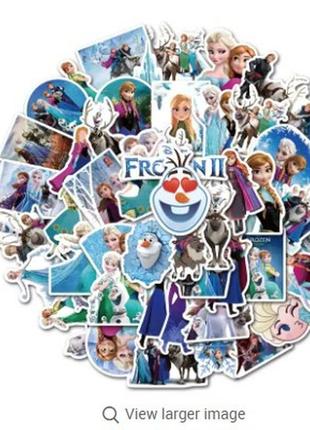 Наклейки (стикери) холодне серце 2 50 штук набір