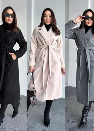 Пальто на подкладке 
размеры: s (42-44) ; l(46-48); xxl(50-52)
ткань: турецкий кашемир, не кашлатится, очень качественный; на подкладке