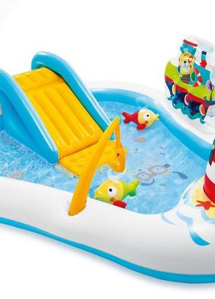 Надувной водный игровой центр веселая рыбалка intex 57162