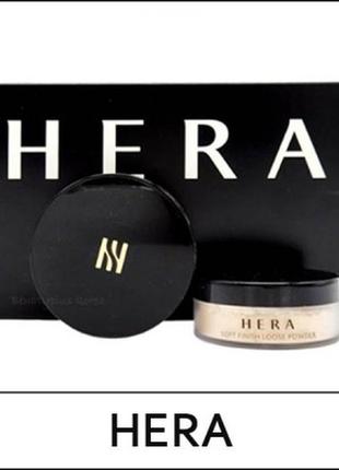 Люксовий набір для макіяжу hera summer base kit (black cushion 21n1 5 g + powder 6g)