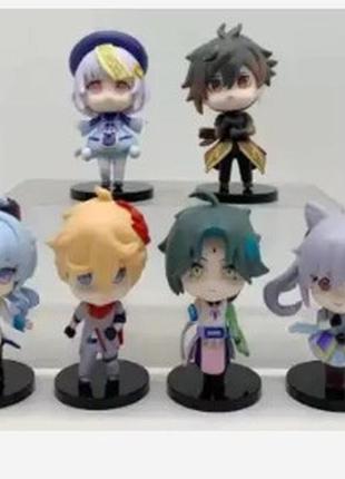 Набор фигурок геншин импакт genshin impact 6 штук