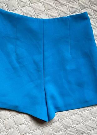Блакитні короткі шорти з високою талією від primark4 фото