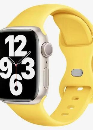 Ремешок для apple watch 38/40/41mm yellow sport band1 фото