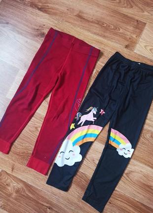Брюки лосины на девочку рост 104 110 116
