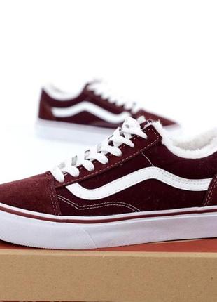 Женские кроссовки vans old skool зимние1 фото