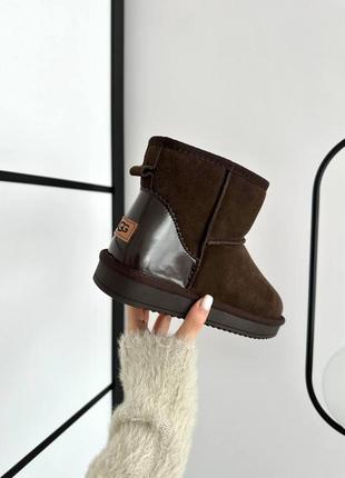 Жіночі угги ugg mini chocolate3 фото