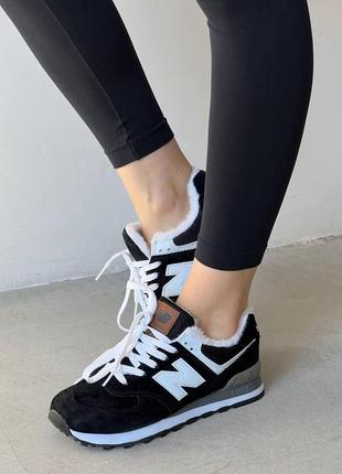 Жіночі кросівки new balance 574 зимові5 фото