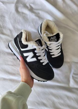 Женские кроссовки new balance 574 зимние