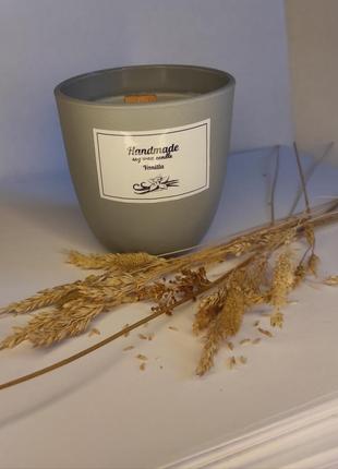 Соєва свічка ручної праці "vanilla"