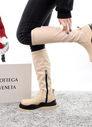 Жіночі черевики bottega veneta зимові2 фото