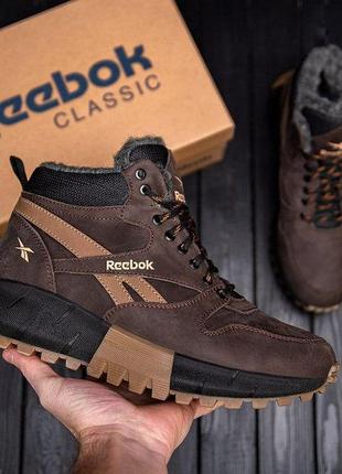 Чоловічі шкіряні зимові черевики reebok