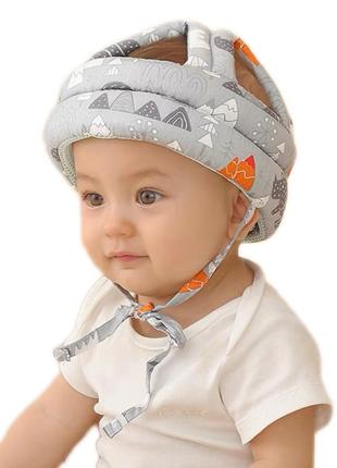 Шолом шапка для малюка від ударів м'який дитячий шолом для захист голови від падінь. шльом дитячий