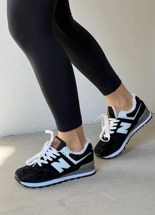 Жіночі кросівки new balance 574 зимові8 фото