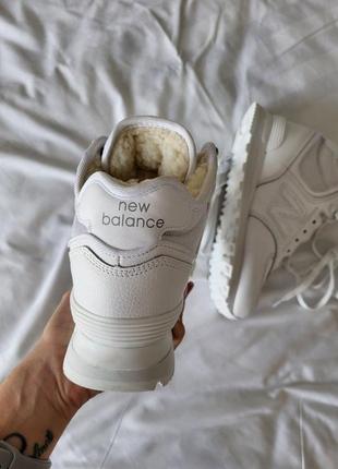 Жіночі кросівки new balance 574 зимові7 фото