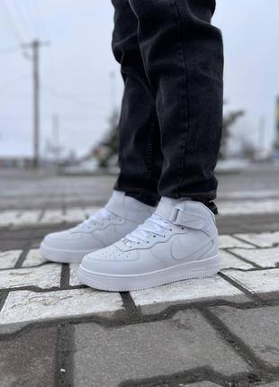 Женские кроссовки nike air force winter зимние7 фото