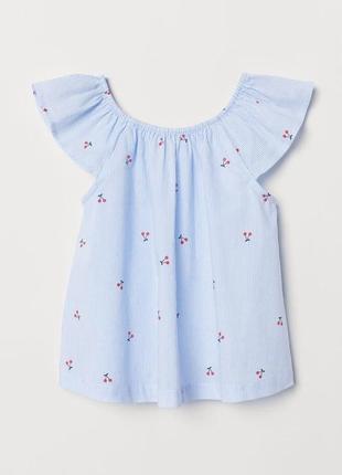 Легкая блуза h&m 7-8 лет