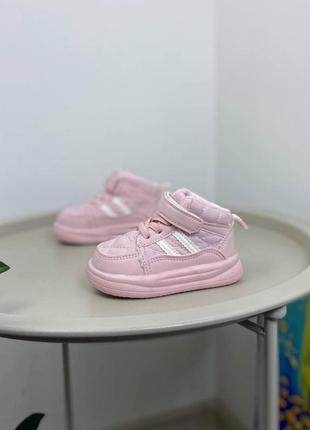 Ботинки осенние детские розовые 11421 фото