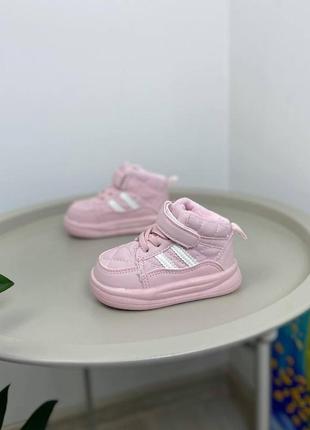 Ботинки осенние детские розовые 11422 фото