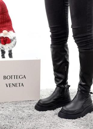 Жіночі черевики bottega veneta зимові9 фото