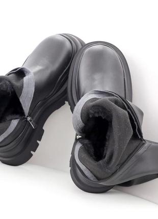 Жіночі черевики bottega veneta зимові3 фото